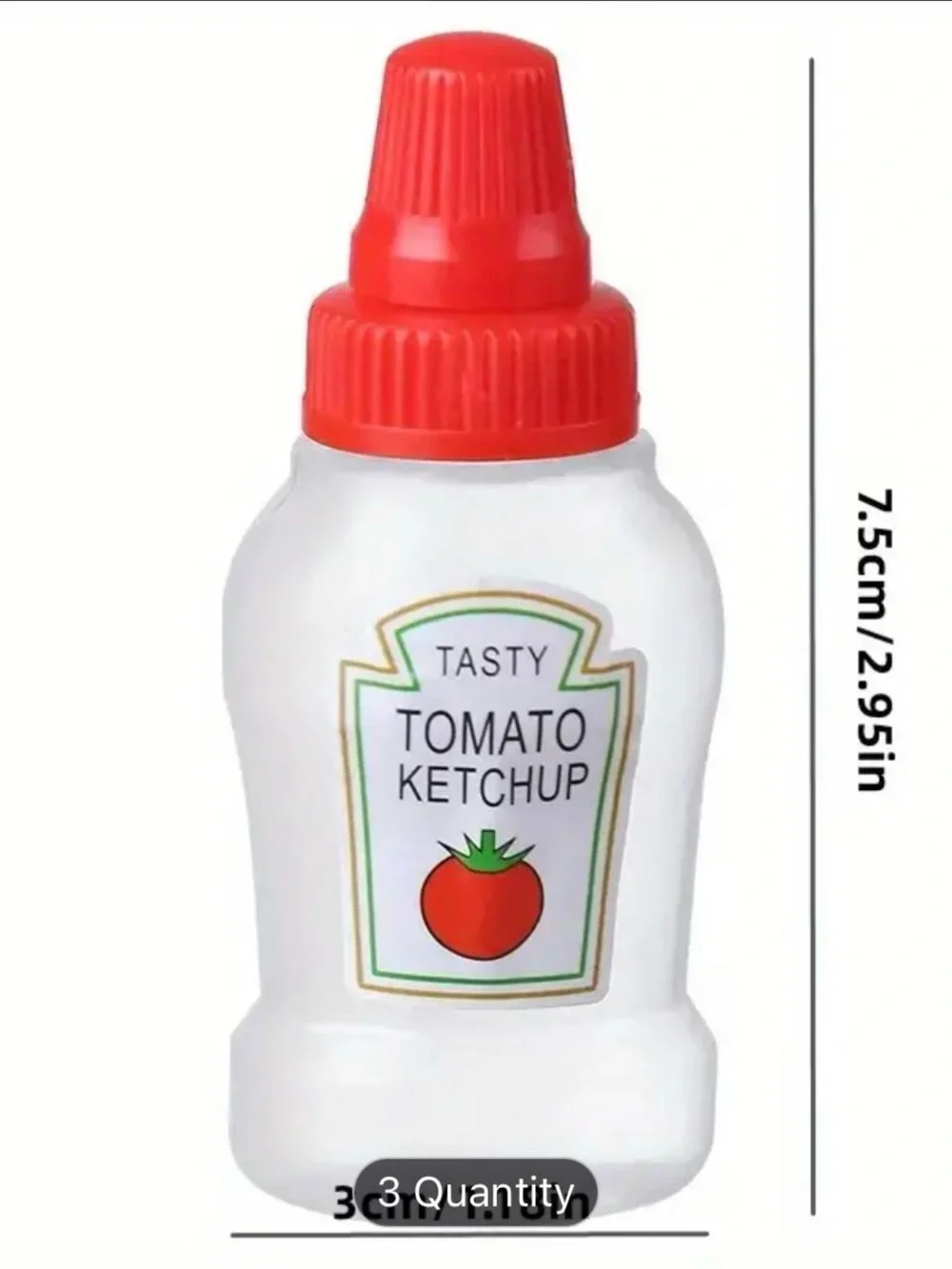 4 Piece Mini Portable Condiment Bottles - Perfect For On-the-Go Travelers
